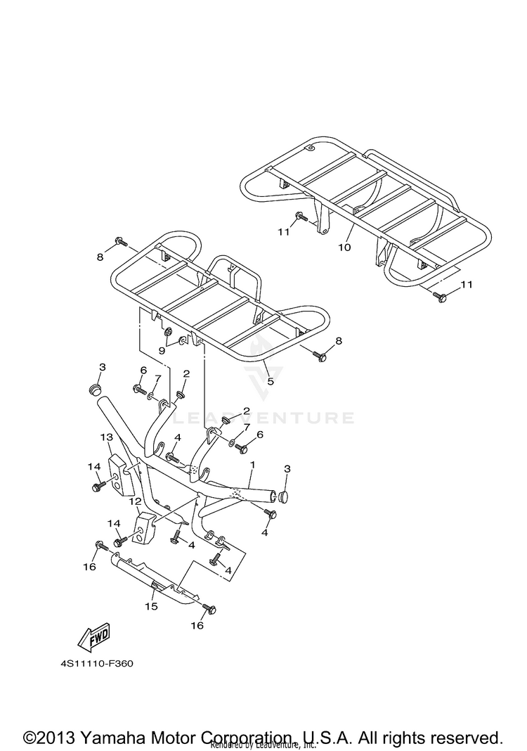 Guard BIG BEAR 400 4WD - YFM40FBYB - 2009 Schematic