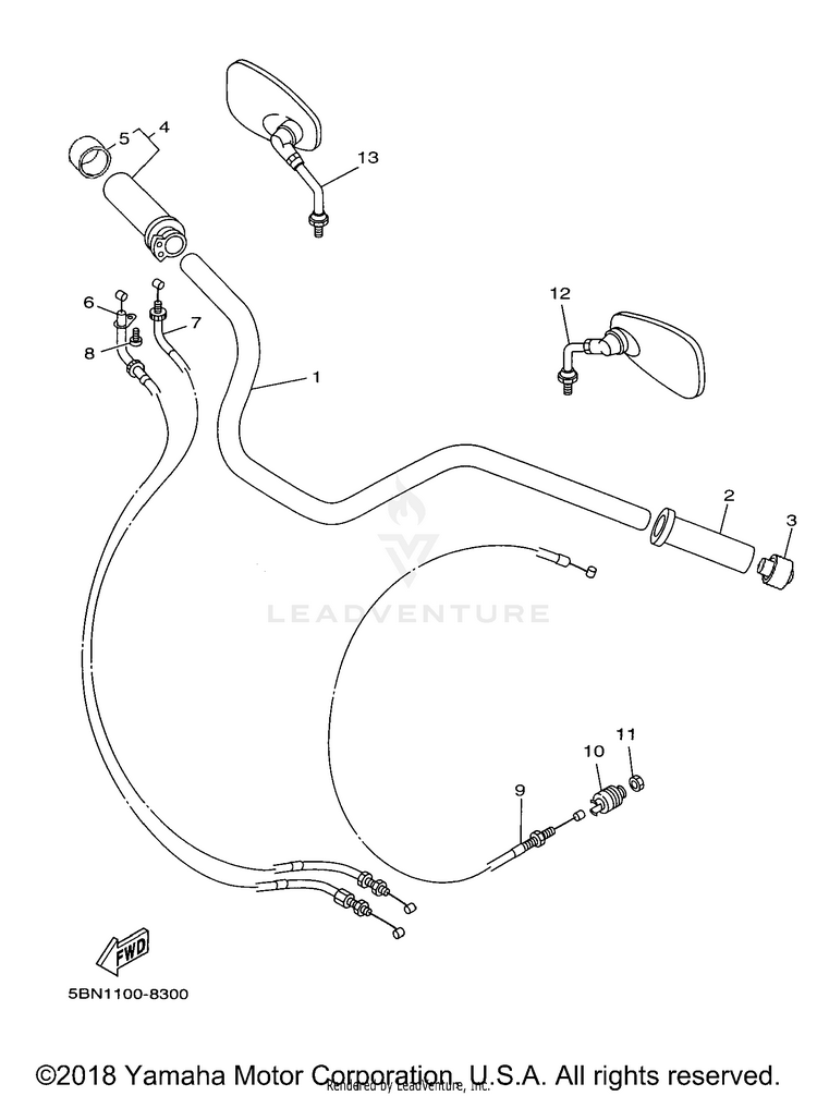 Steering Handle Cable Schematic