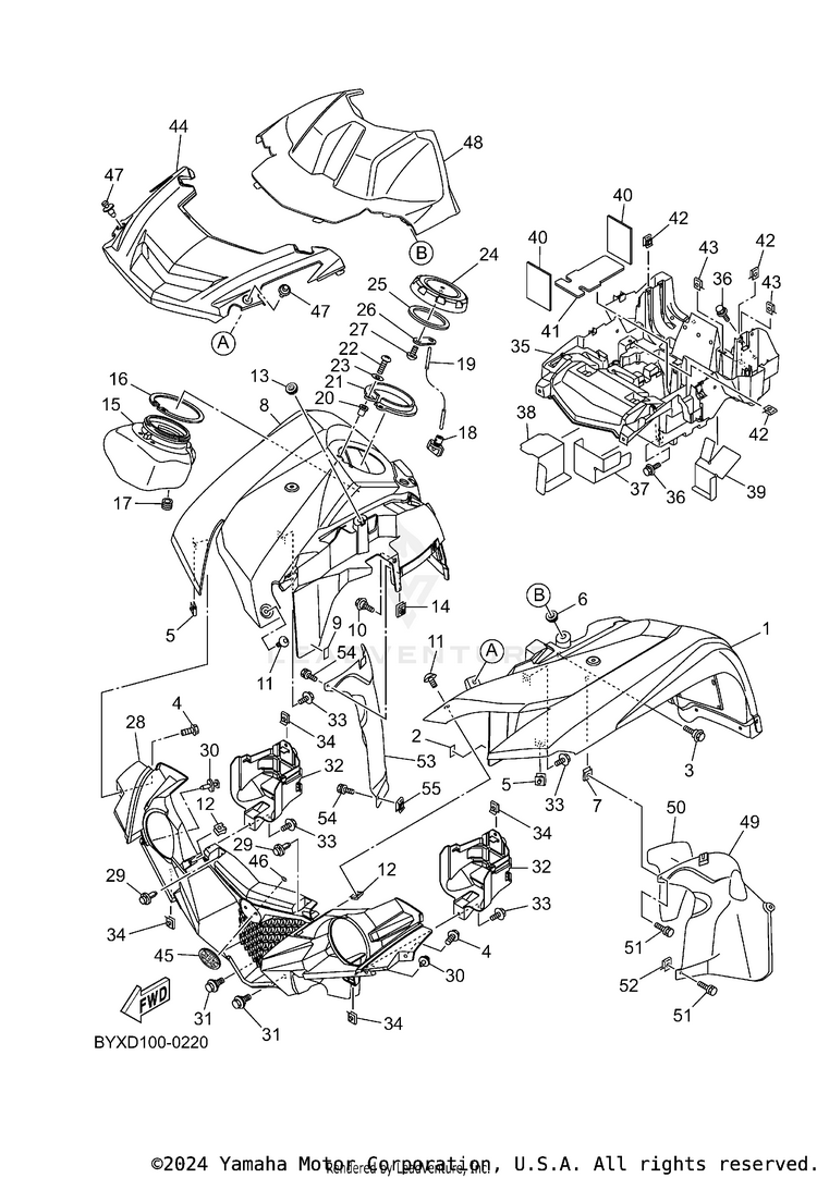 Front Fender Schematic