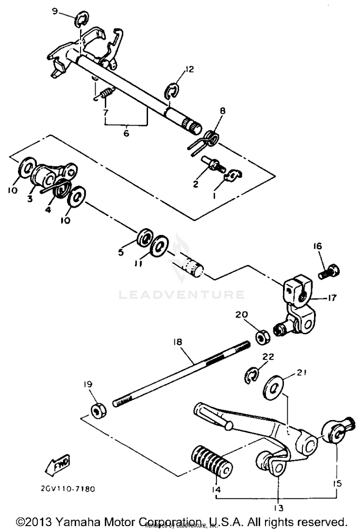 Shift Shaft Schematic