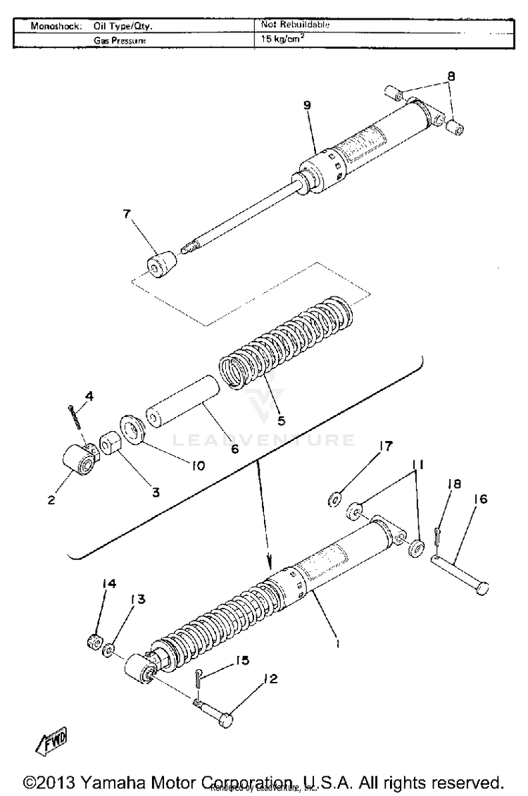 Rear Cushion Schematic