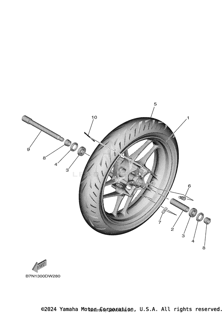 Front Wheel Schematic