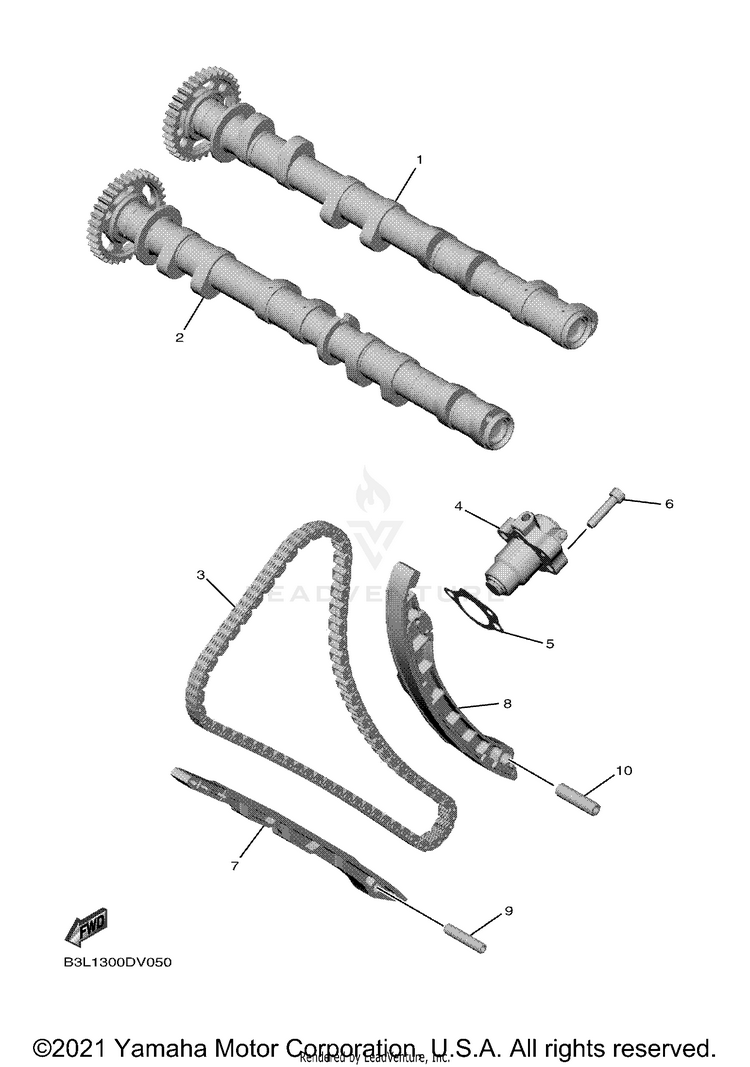 Camshaft & Chain Schematic