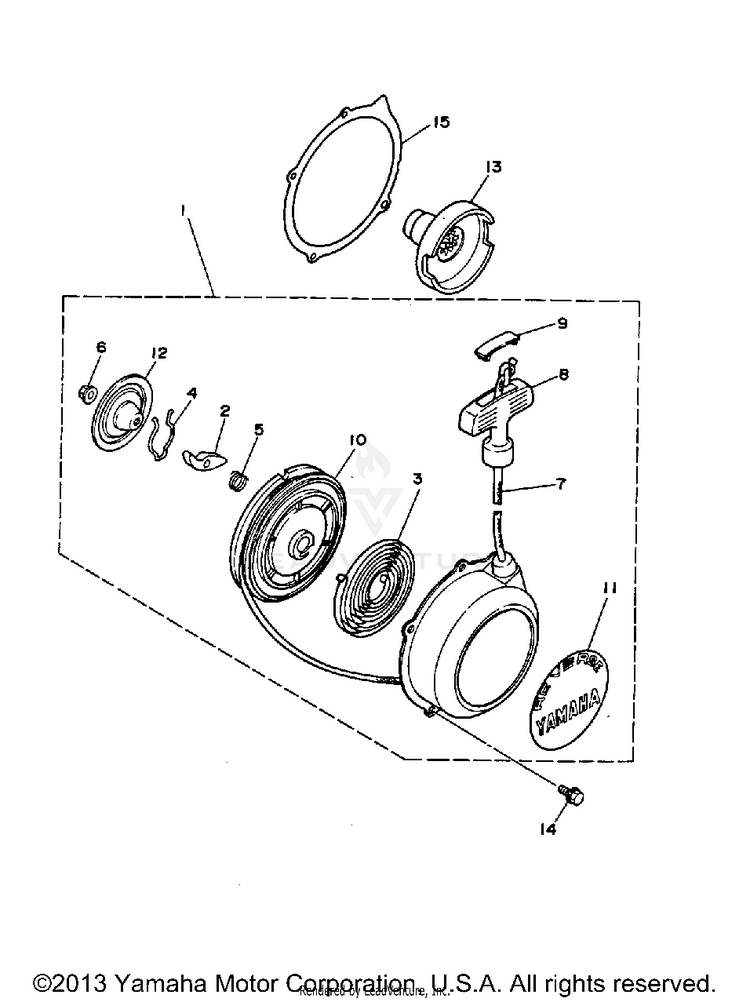 Starter (Alternate Parts) BIG BEAR - YFM350FWB_MNH - 1991 Schematic