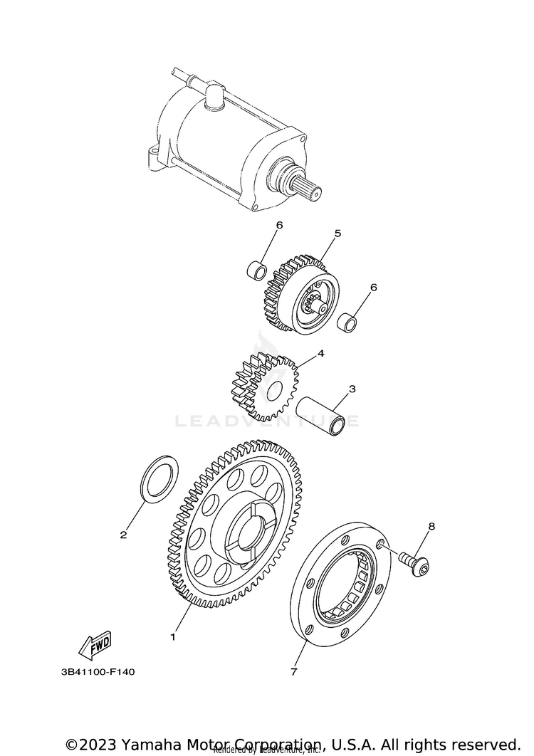 Starter Clutch 700 FI  EPS 4WD SPECIAL EDITION - YFM7FGPSEZ - 2010 Schematic