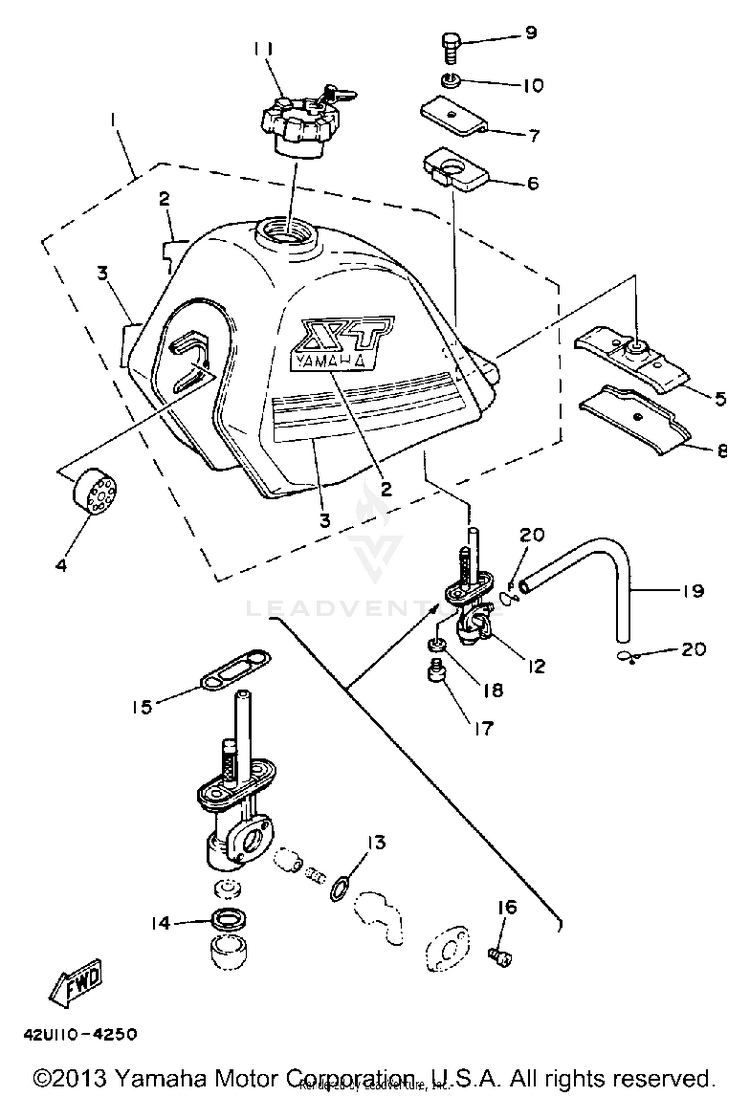 Fuel Tank Xt250l Schematic