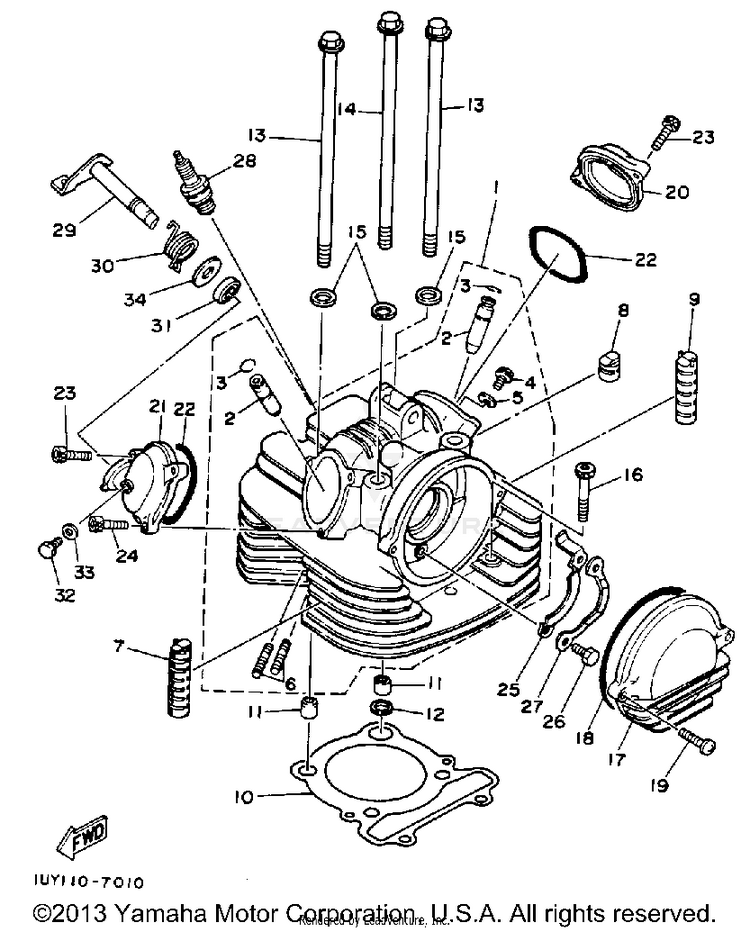 Cylinder Head Schematic