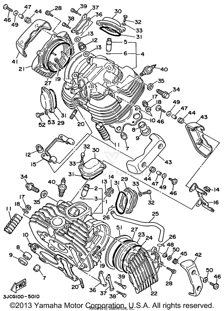 Cylinder Head Schematic