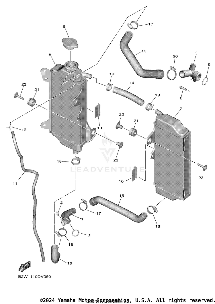 Radiator & Hose Schematic