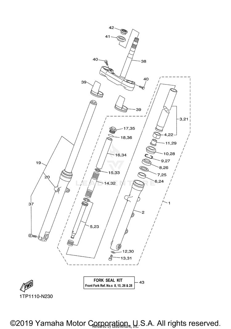 Front Fork Schematic