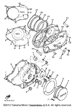 Crankcase Cover Schematic