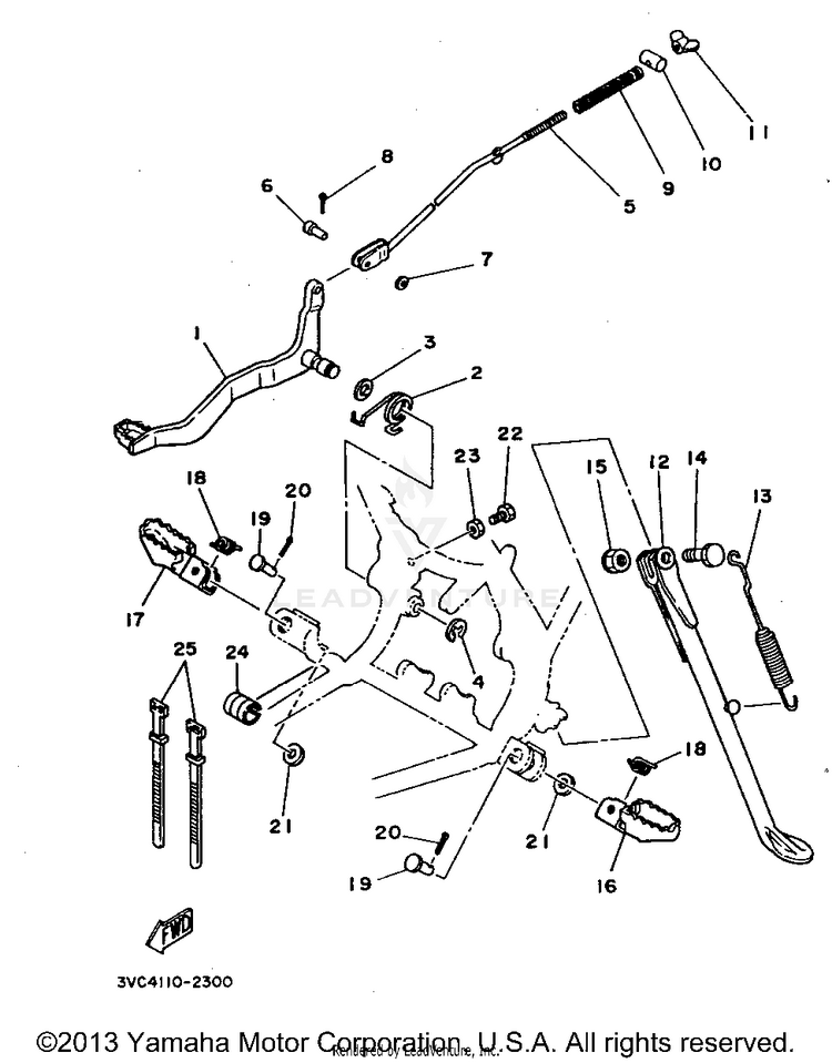 Stand - Footrest Schematic