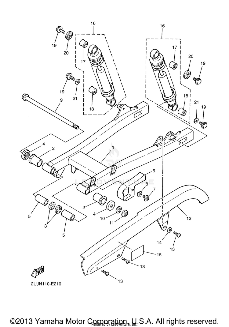 Rear Arm Suspension Schematic