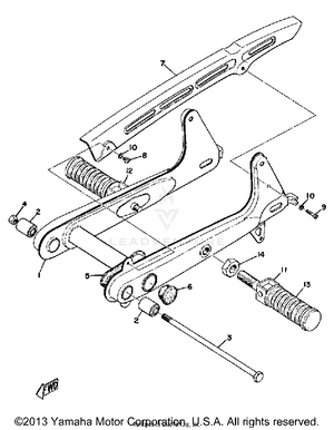 Rear Arm - Chain Case Schematic