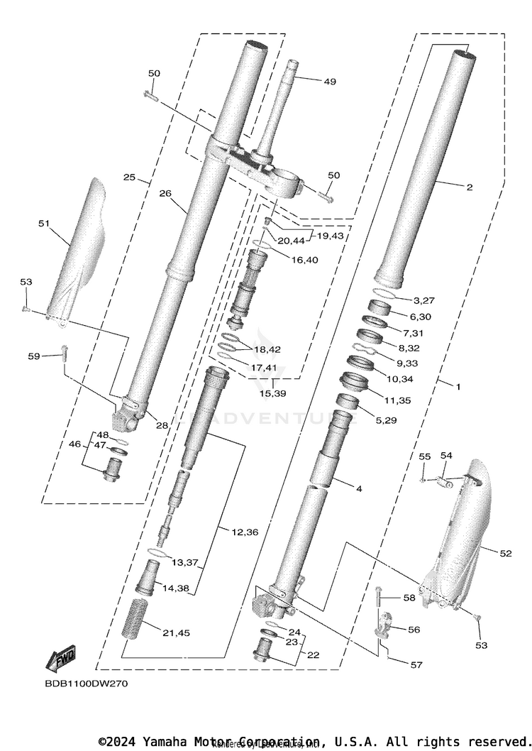 Front Fork Schematic