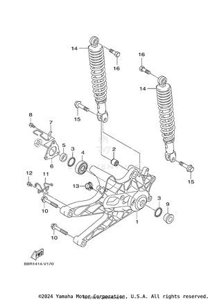 Rear Arm & Suspension Schematic