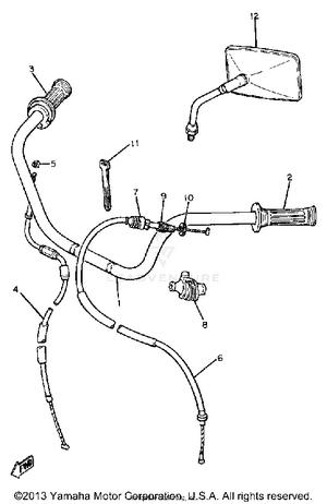 Handlebar Cable Schematic