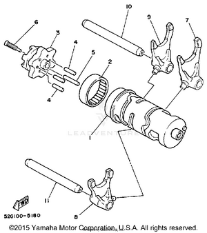 Shift Cam - Fork Schematic