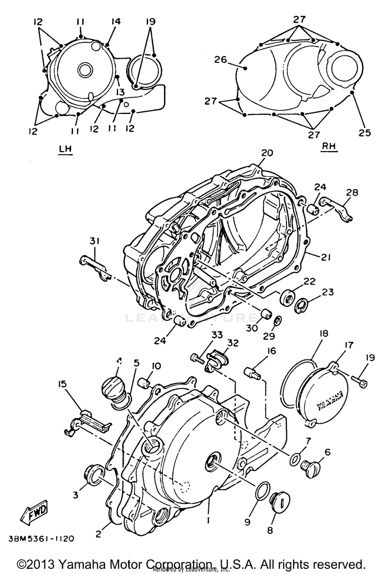 Crankcase Cover 1 Schematic