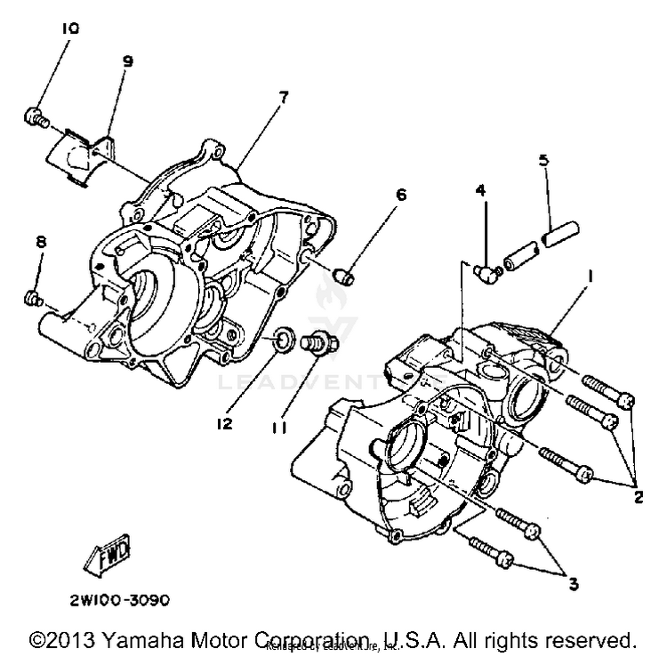 Crankcase Schematic