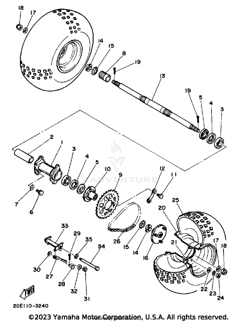 Rear Wheel Schematic