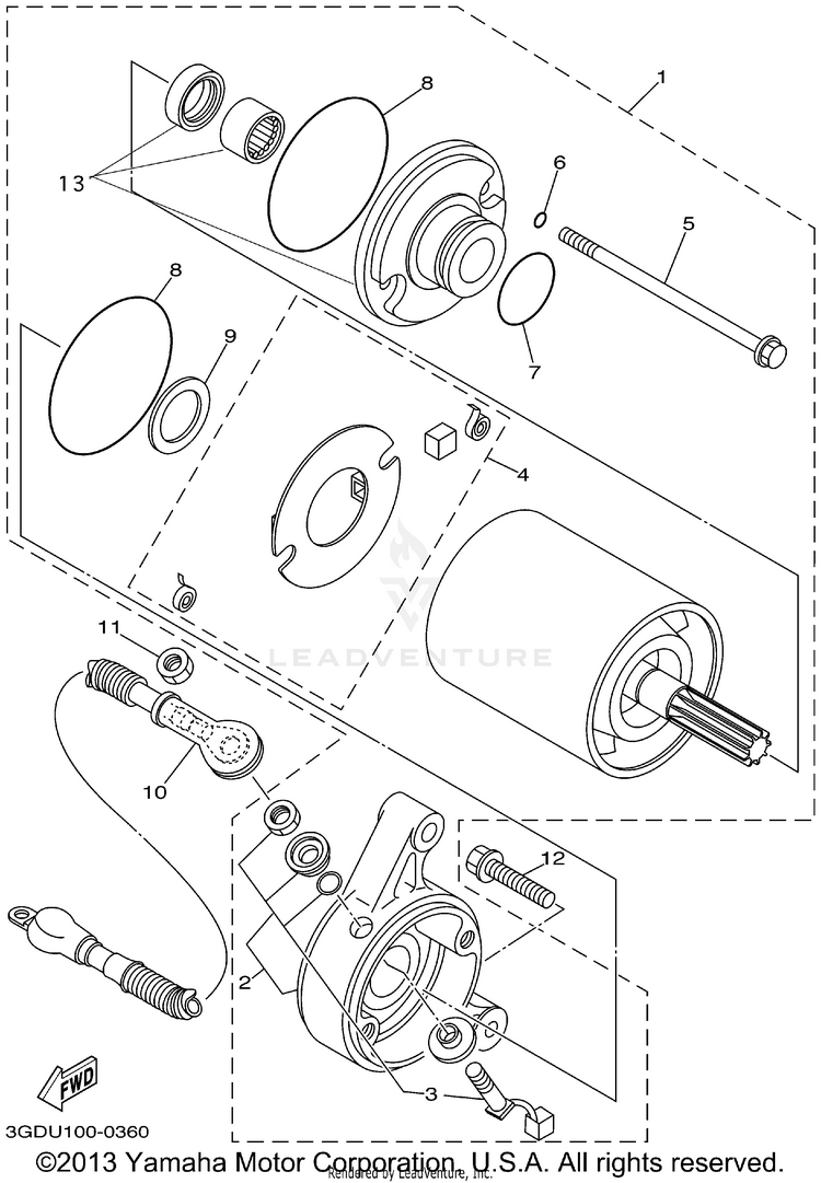 Starting Motor Schematic