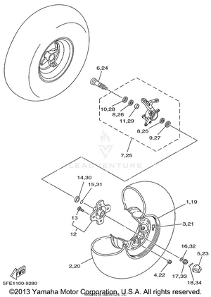 Front Wheel Schematic