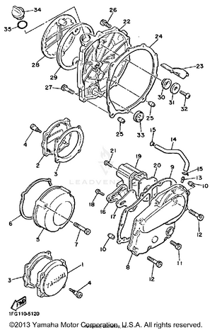 Crankcase Cover 1 Schematic