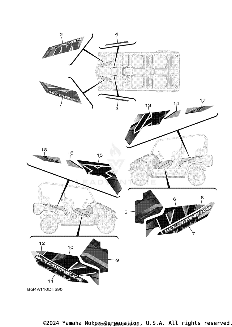 Graphics WOLVERINE X4 SPECIAL - YXF85WPSJD - 2018 Schematic