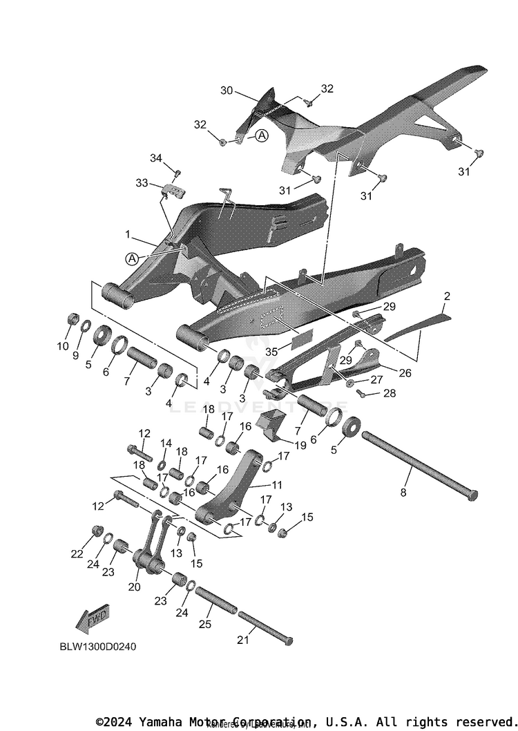 Rear Arm MT07 - MT07TCB - 2026 Schematic