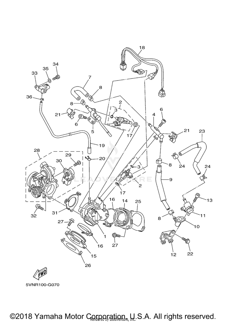 Intake ROAD STAR SILVERADO - XV17ATXCL - 2008 Schematic