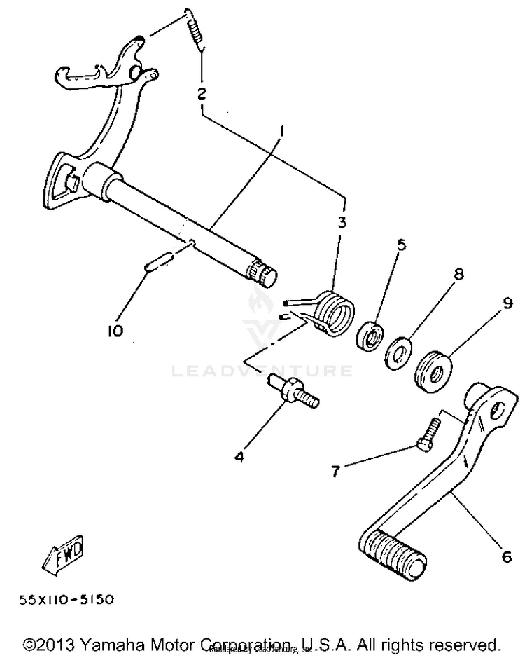 Shift Shaft Schematic