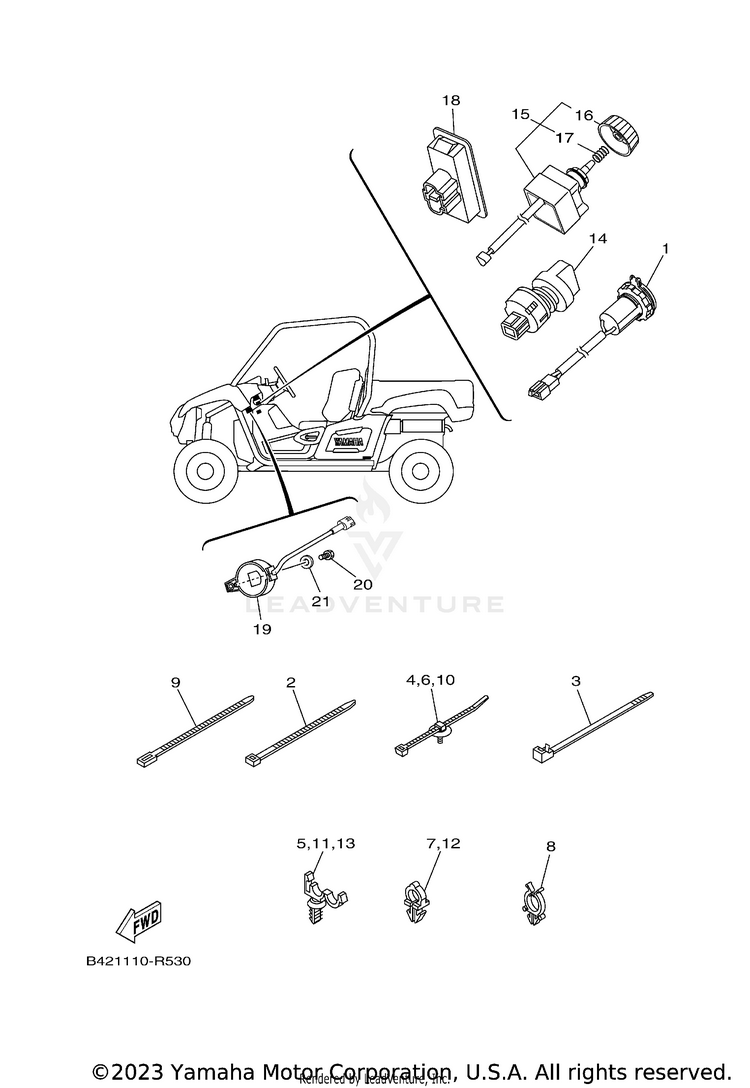 Electrical 2 VIKING EPS RANCH - YXM70VPRLC - 2020 Schematic