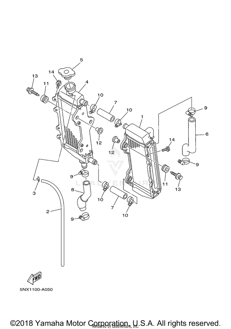 Radiator Hose Schematic