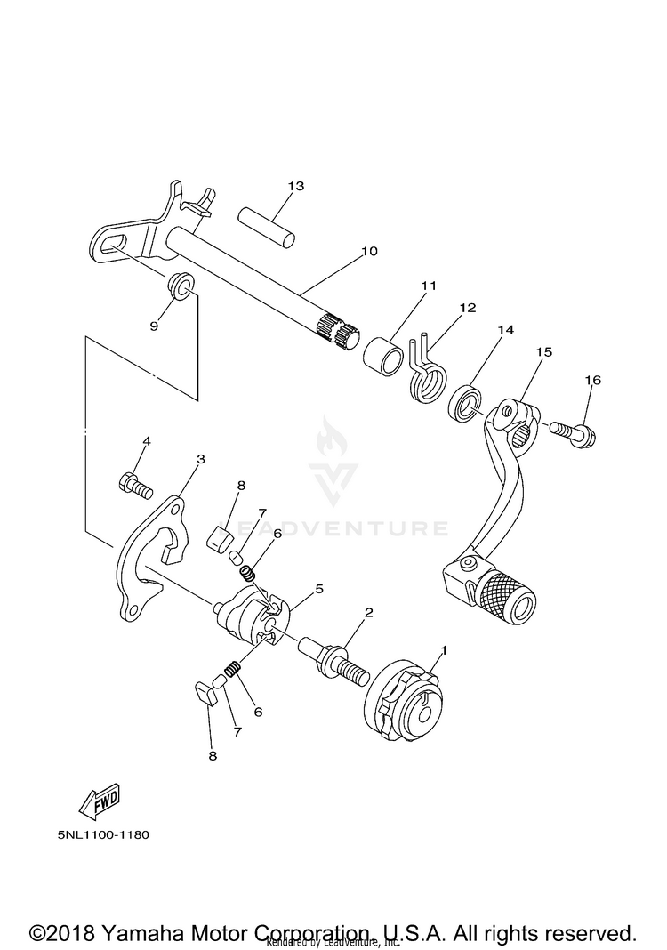 Shift Shaft Schematic