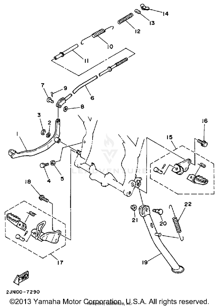 Stand Footrest Schematic