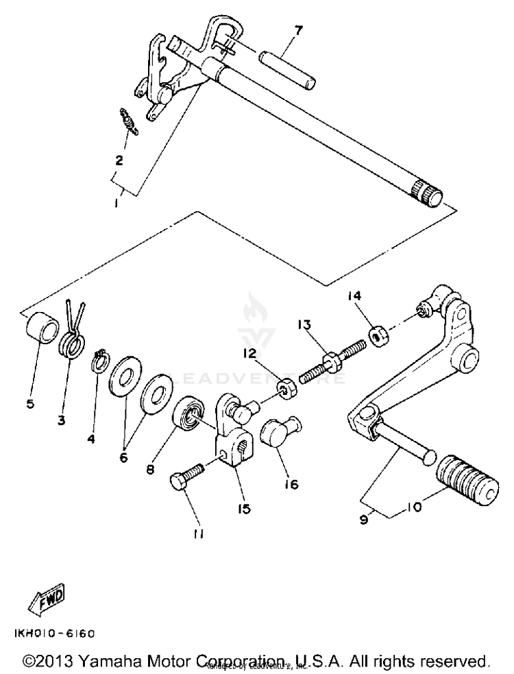 Shift Shaft Schematic