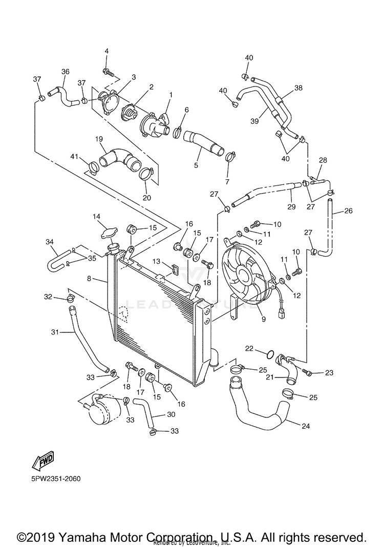 Radiator Hose Schematic
