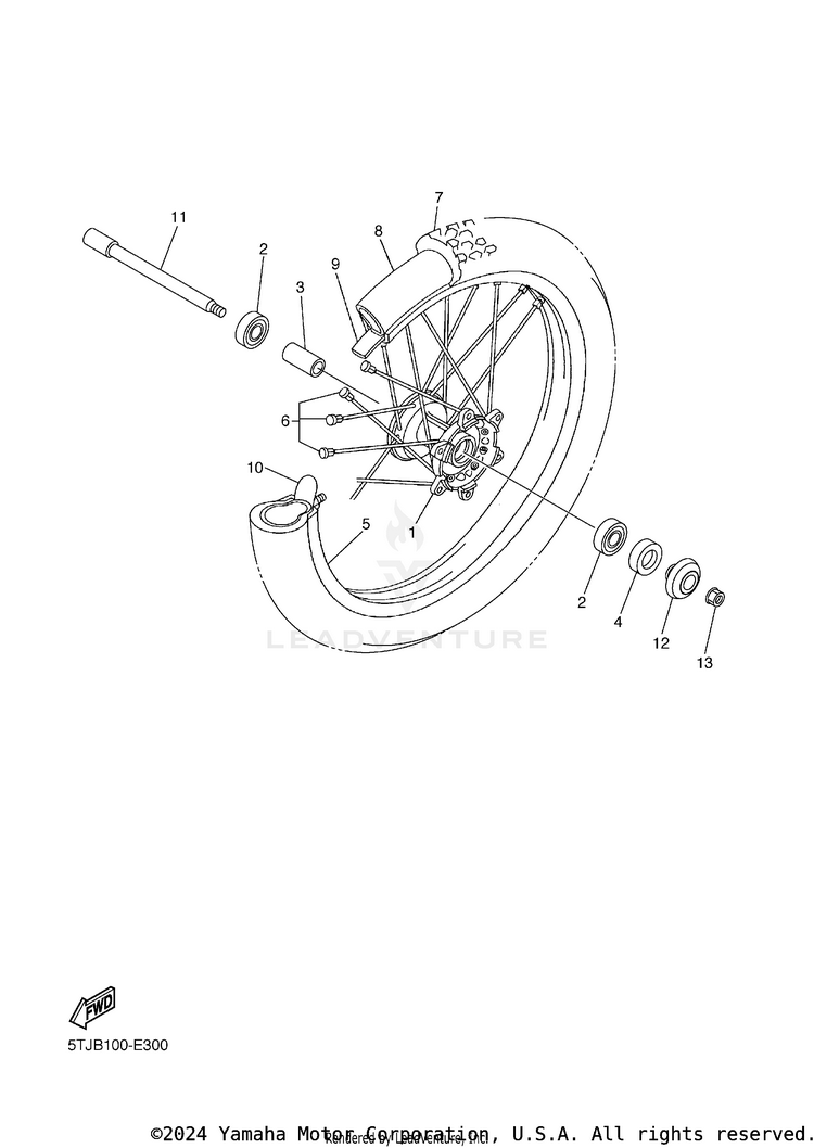 Front Wheel Schematic