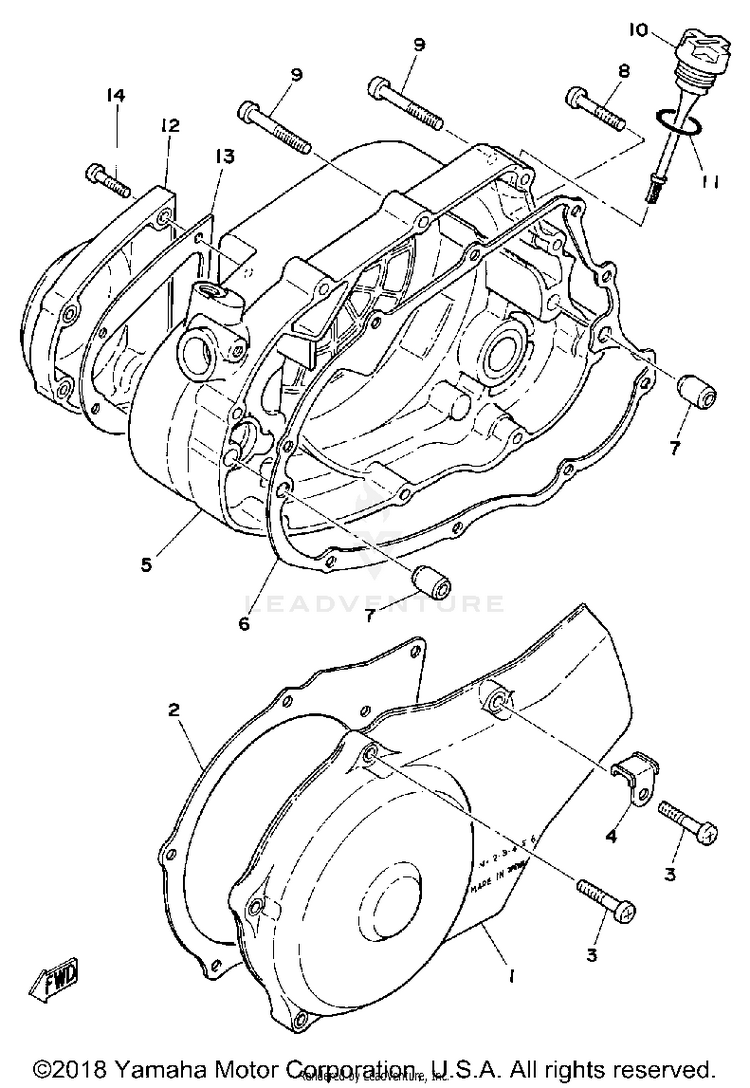 Crankcase Cover Schematic