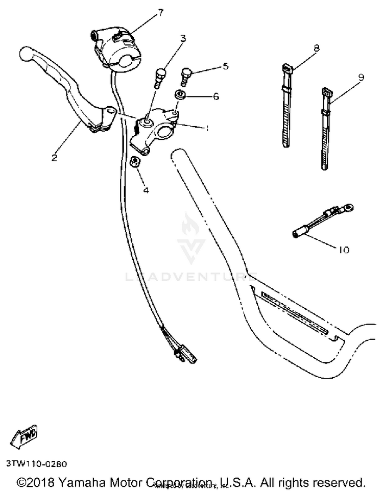 Handle Switch - Lever Schematic