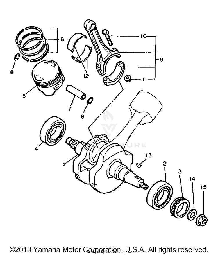 Crankshaft Piston Schematic