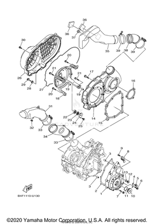 Crankcase Cover 1 Schematic
