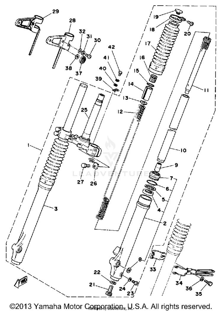 Front Fork Schematic