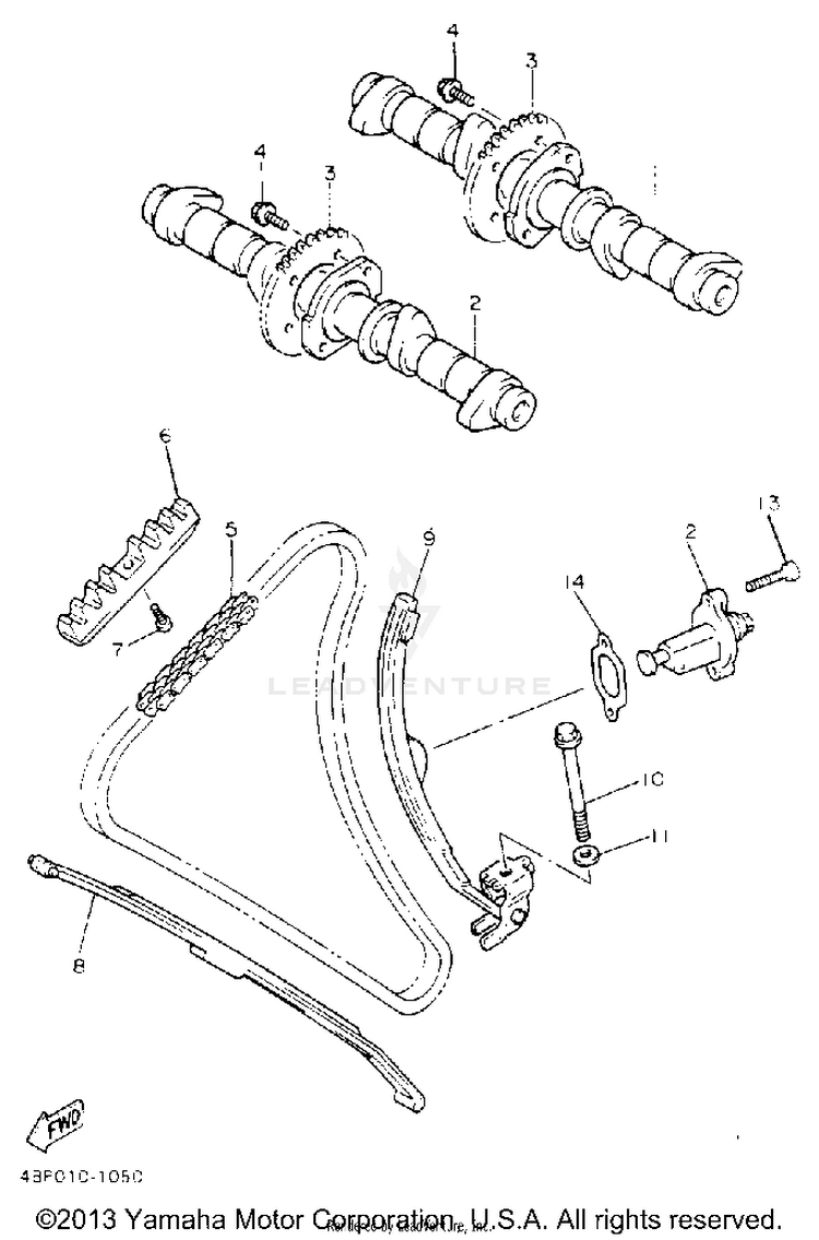 Camshaft Chain Schematic