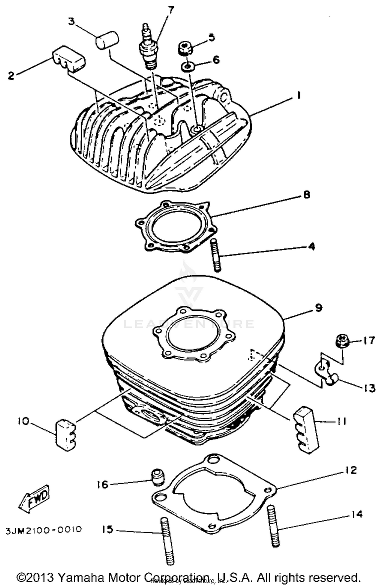 Cylinder BLASTER - YFS200D_MN - 1992 Schematic