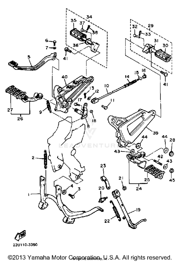 Stand Footrest Schematic