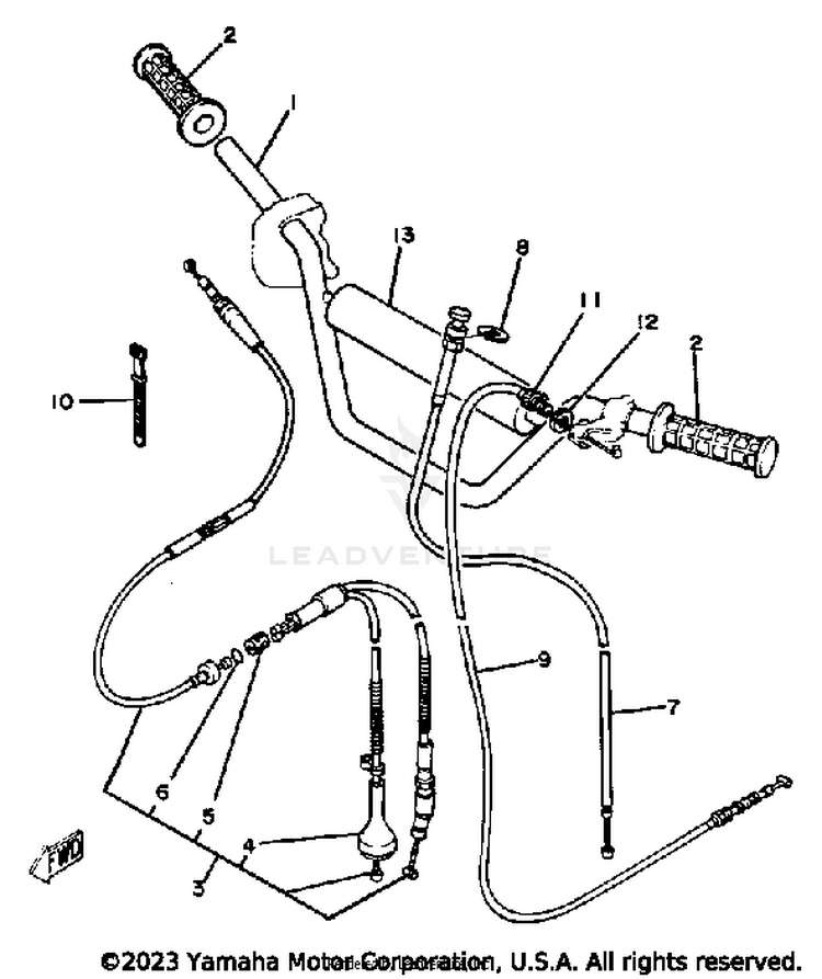 Handlebar - Cable Yt125j Schematic