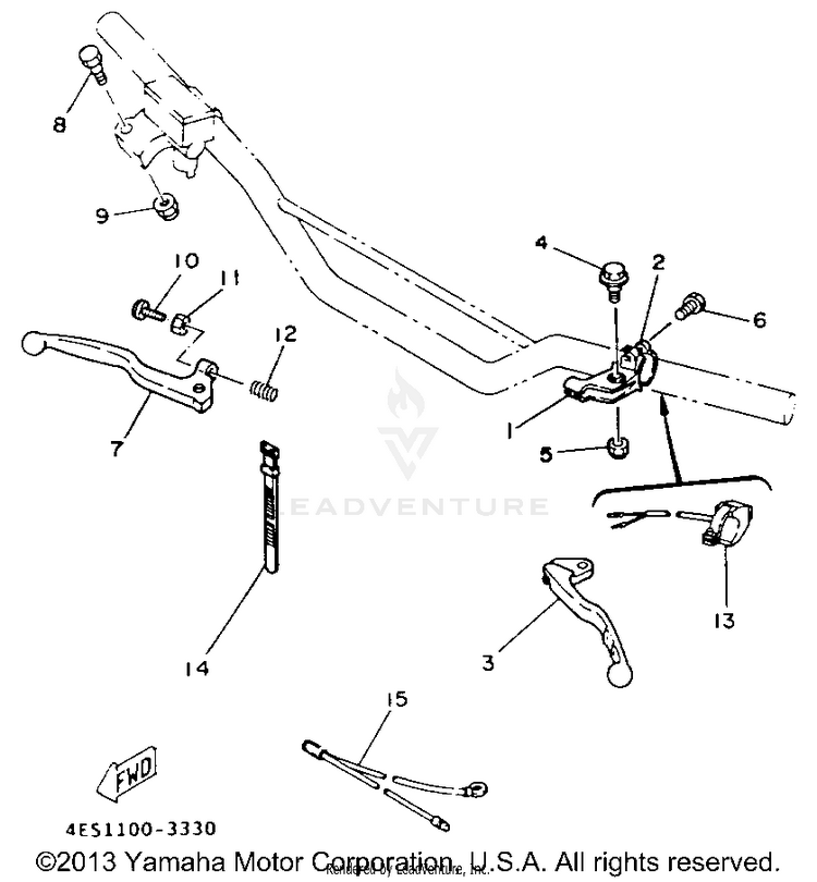 Handle Switch - Lever Schematic