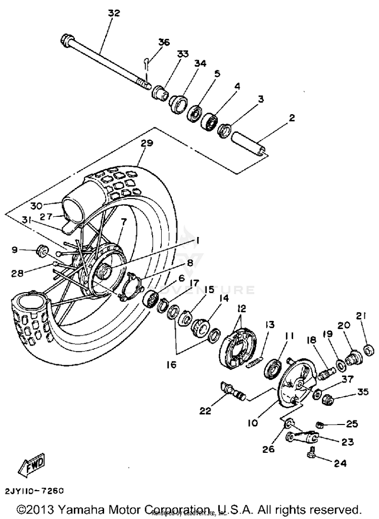 Front Wheel Schematic